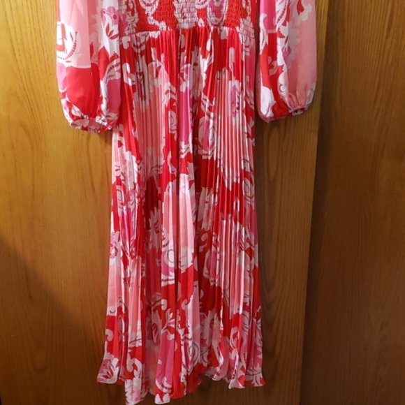 Traffic People Paisley Printed Aurora Midi Dress. Paisley. Damask. Medium/Large. - Picture 10 of 14